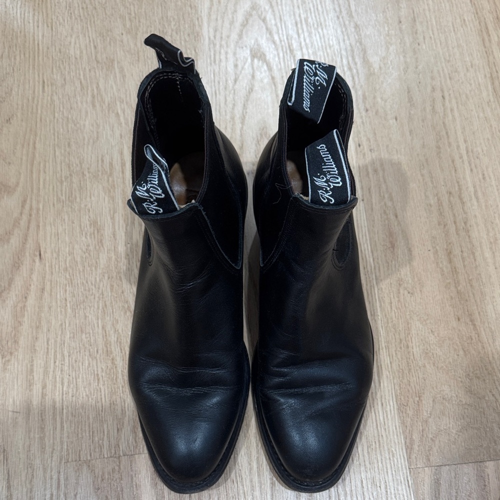 R.M. Williams Black Leather Ankle Boots